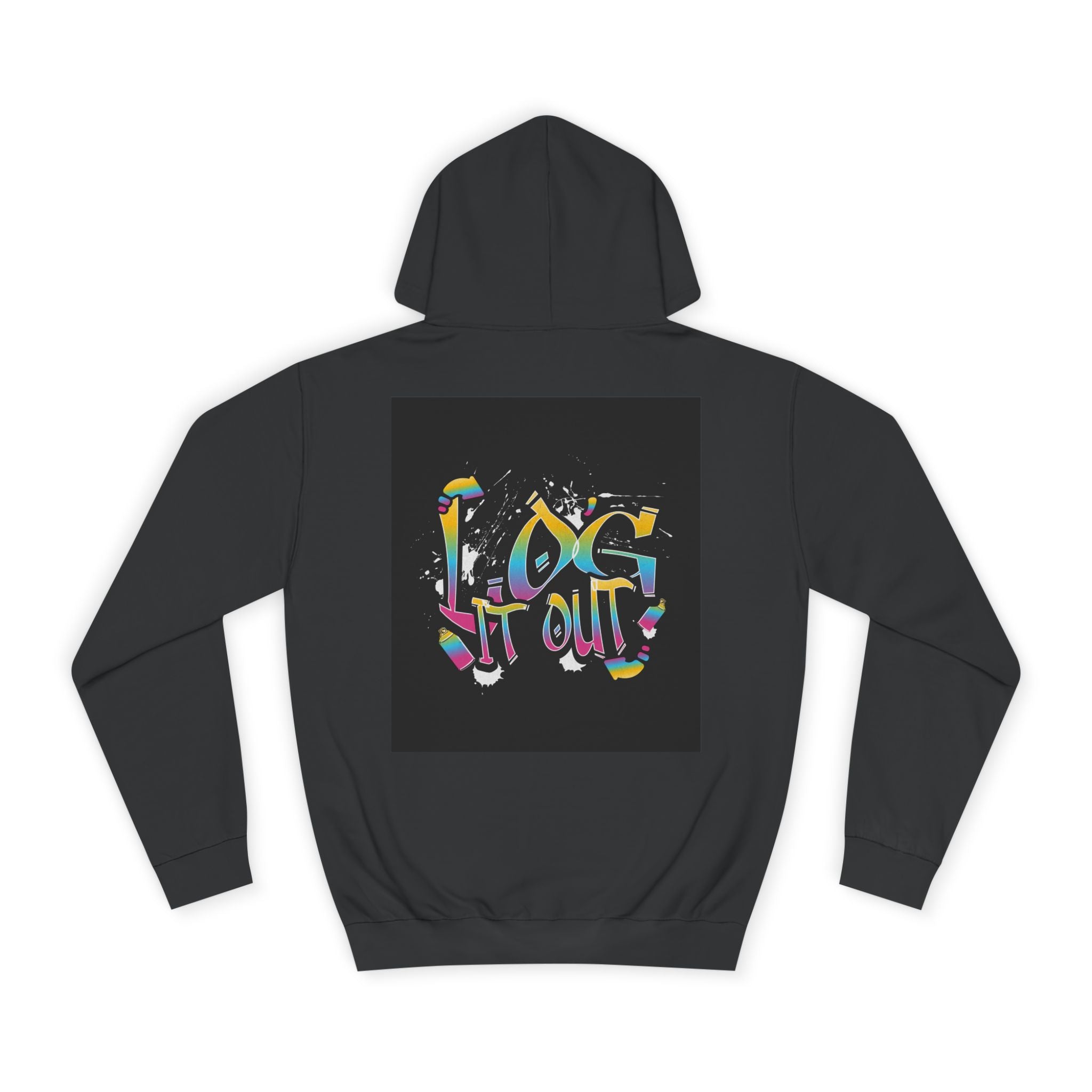 Colorful Unisex log it out Hoodie - Perfect for Students, Casual Wear, Gifts, Relaxed Style, trendy wear