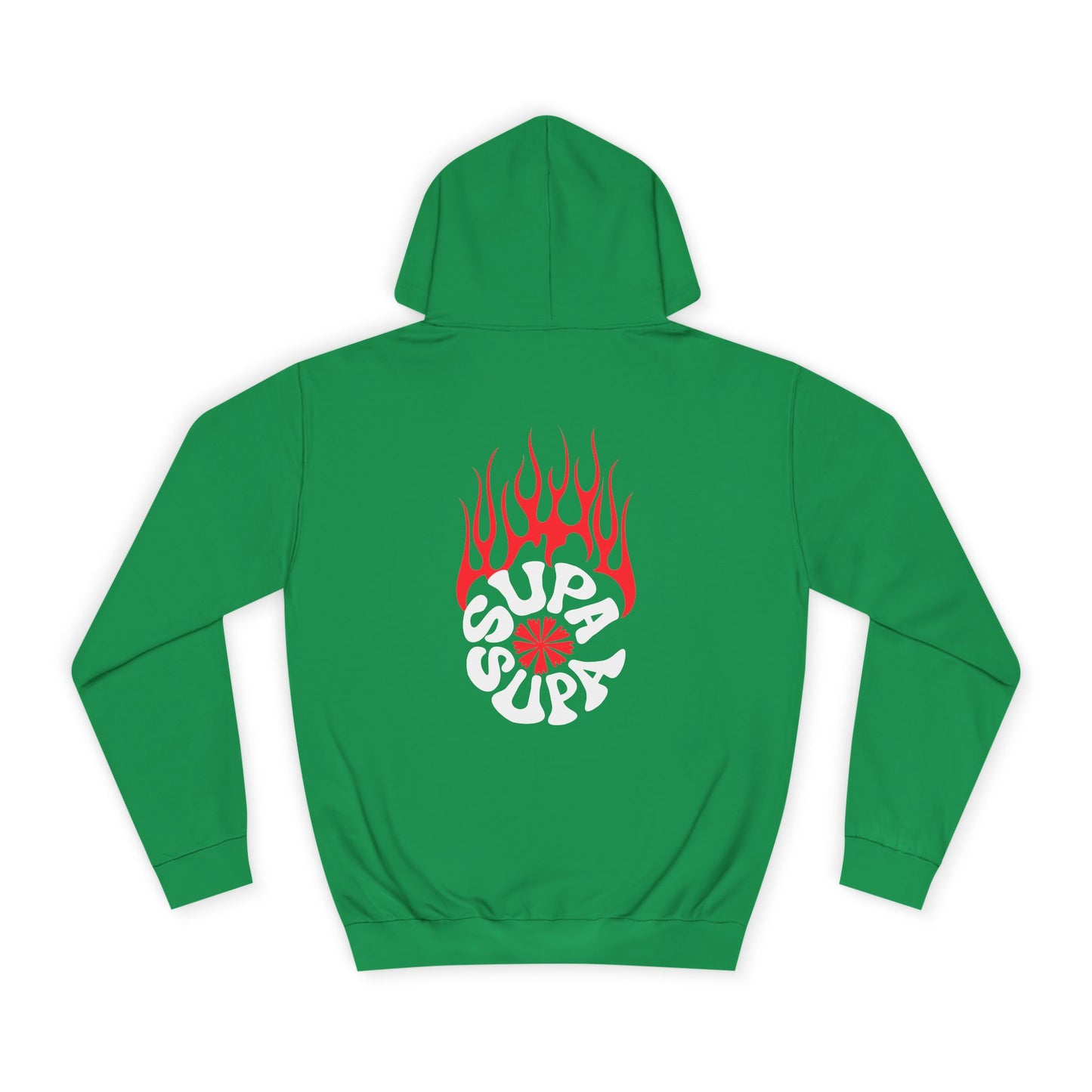 Unisex Flame Supa Supa Graphic Hoodie - Casual Streetwear