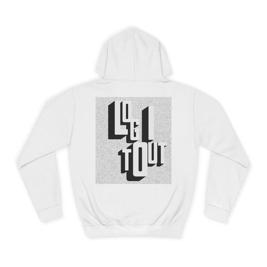 Unisex Hoodie with Unique Typography, Cozy College Sweatshirt, College Gift, Modern Hoodie, Graphic Pull-over