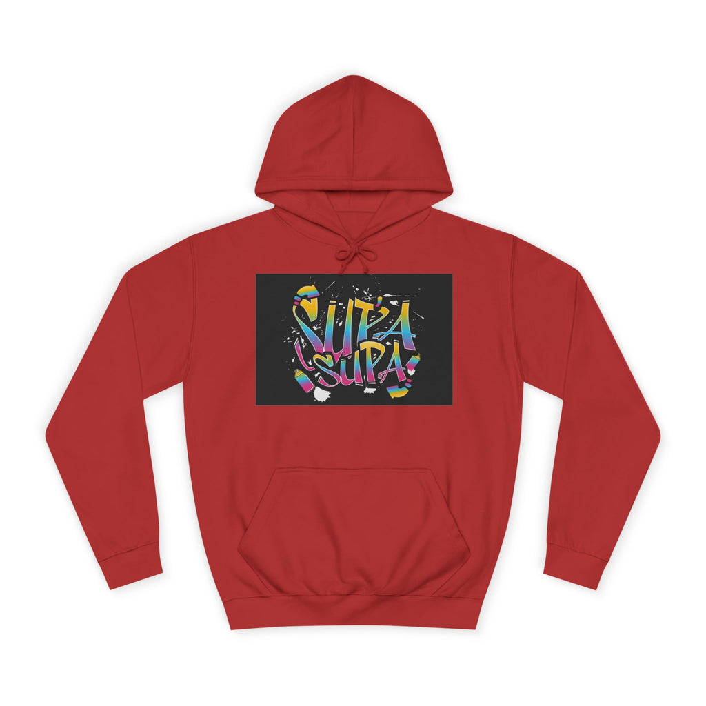 Colorful Unisex Supa Supa Hoodie, Casual Sweatshirt, Vibrant Apparel, Streetwear Hoodie