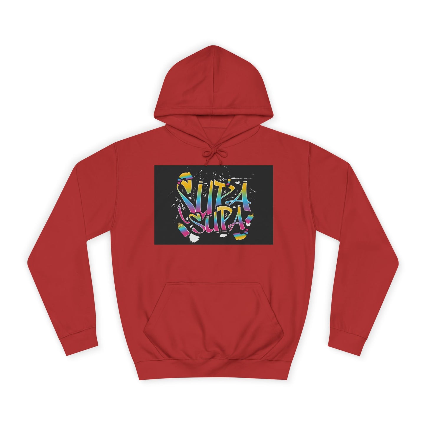 Colorful Unisex Supa Supa Hoodie, Casual Sweatshirt, Vibrant Apparel, Streetwear Hoodie