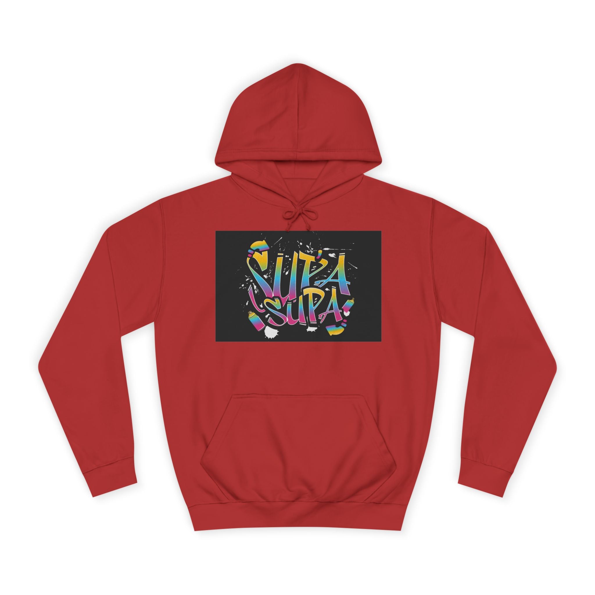 Colorful Unisex Supa Supa Hoodie, Casual Sweatshirt, Vibrant Apparel, Streetwear Hoodie