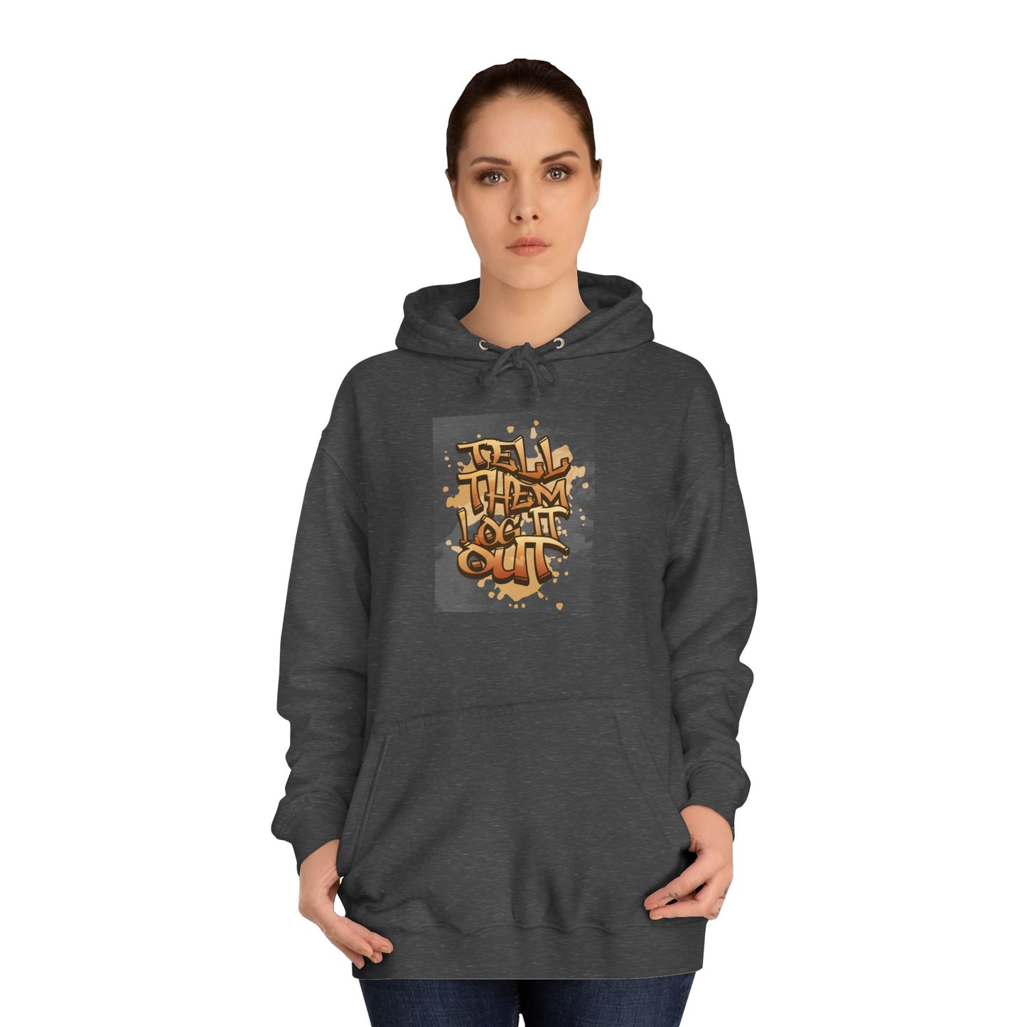 Unisex Hoodie with Graffiti Art, Streetwear Style, Casual Outfit, Gift, Trendy Hoodie for Everyday Life