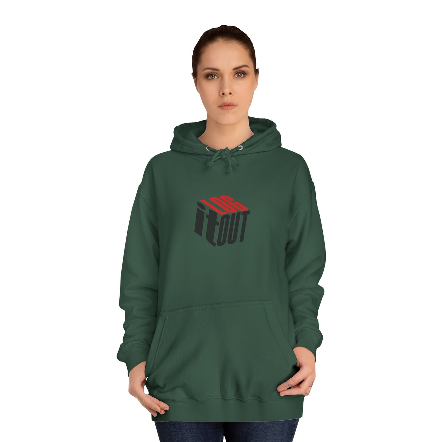 Stylish Unisex Log it out Hoodie with Trendy Graphic, Casual Wear, Cozy Gift, Fun Hoodie for Everyday Use,
