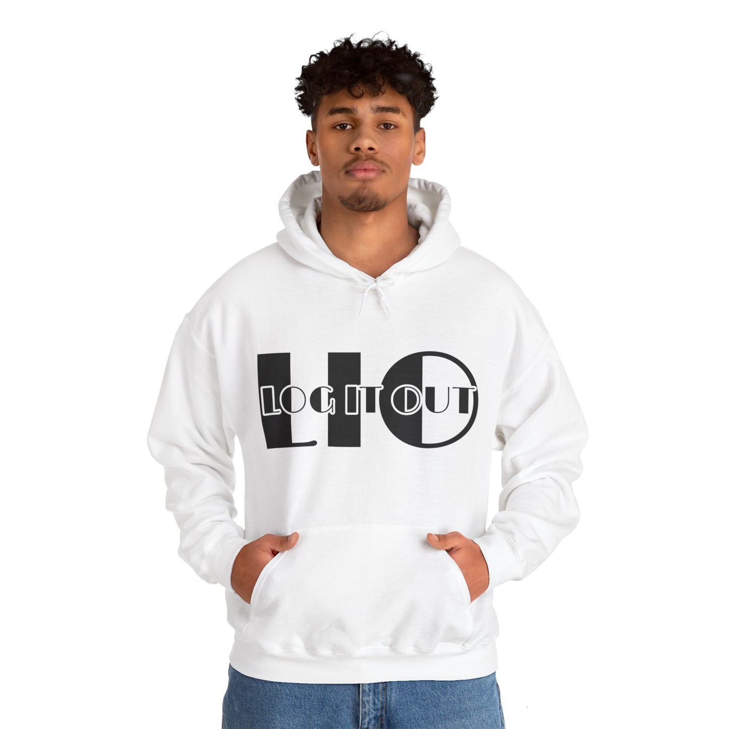 Log it out Unisex Heavy Blend™ Hooded Sweatshirt