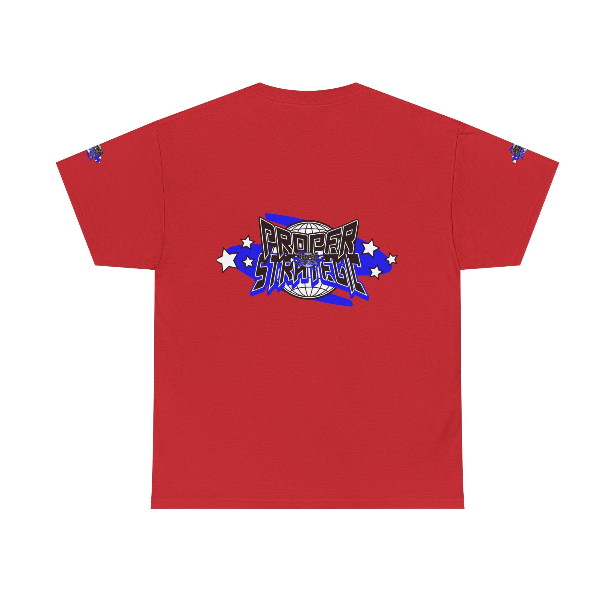 Proper 'Strategic' Graphic Tee — Retro Blue Streetwear T‑Shirt