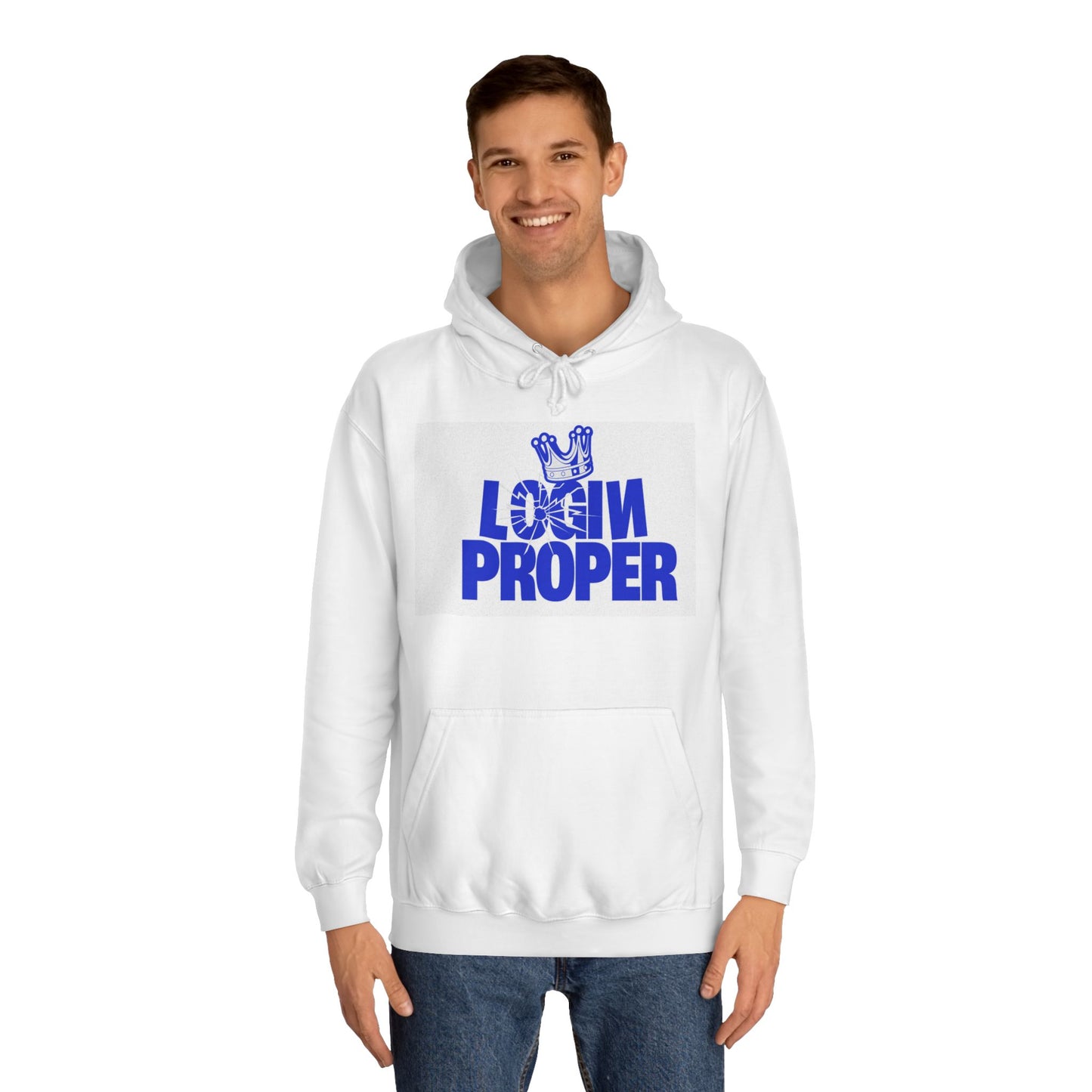 Unisex Hoodie - 'Login Proper' Trendy Spirit Wear, Casual Streetwear, Gift, Cozy Lounge Sweatshirt
