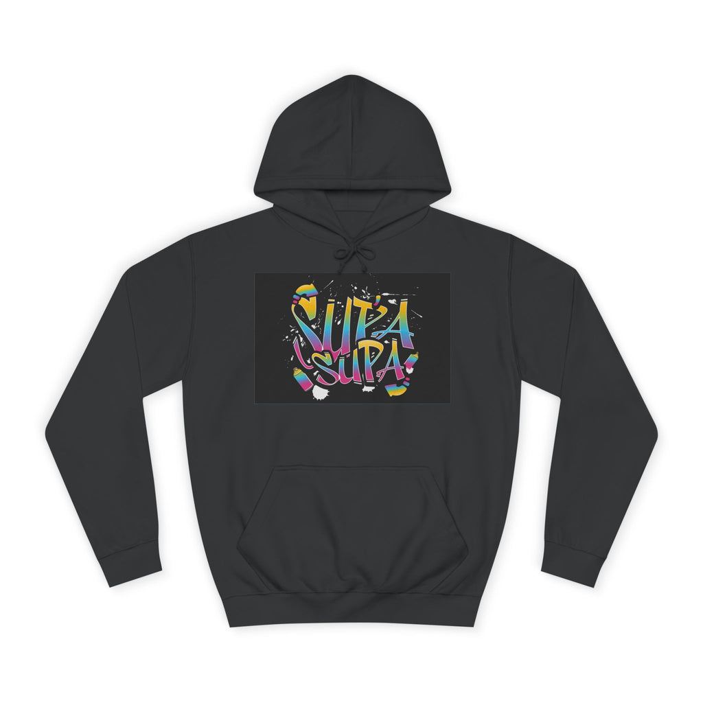 Colorful Unisex Supa Supa Hoodie, Casual Sweatshirt, Vibrant Apparel, Streetwear Hoodie