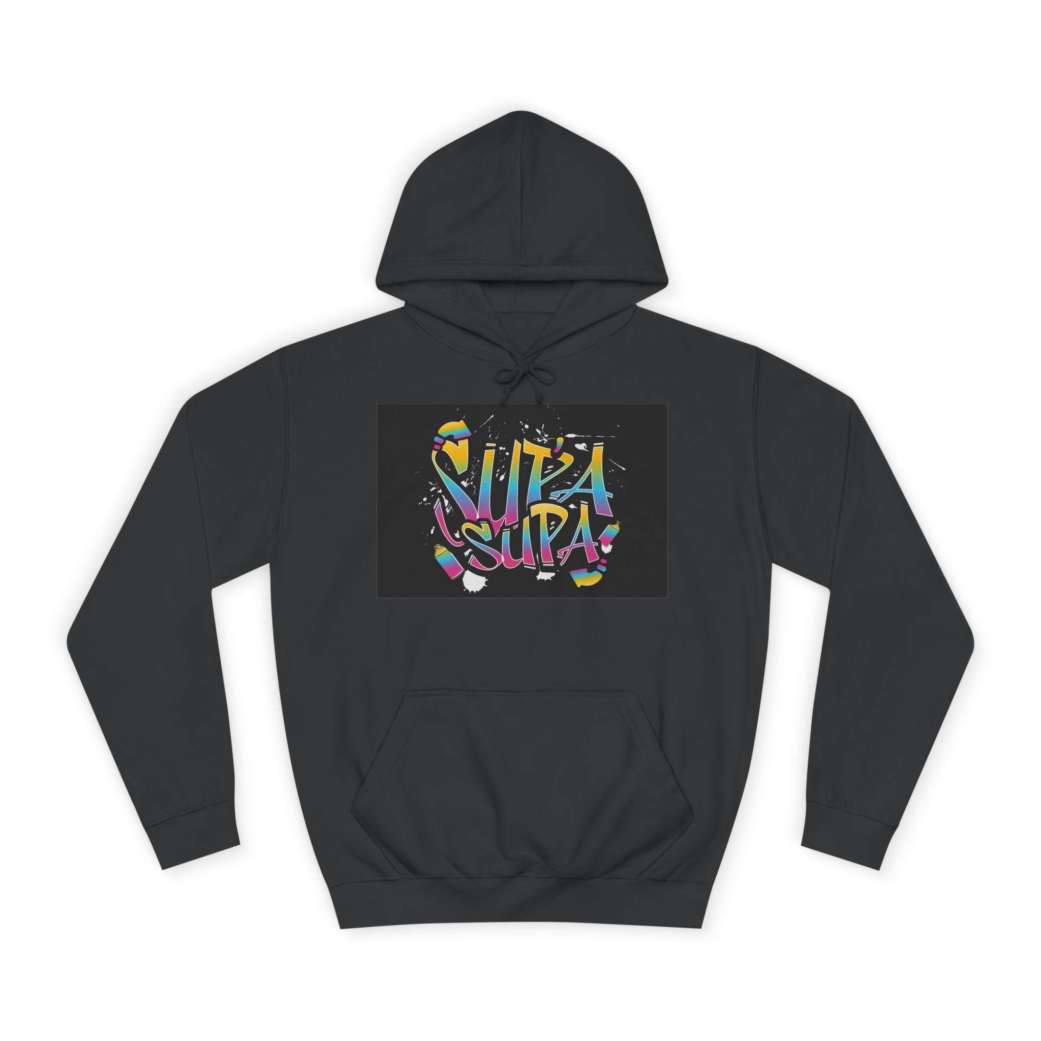Colorful Unisex Supa Supa Hoodie, Casual Sweatshirt, Vibrant Apparel, Streetwear Hoodie