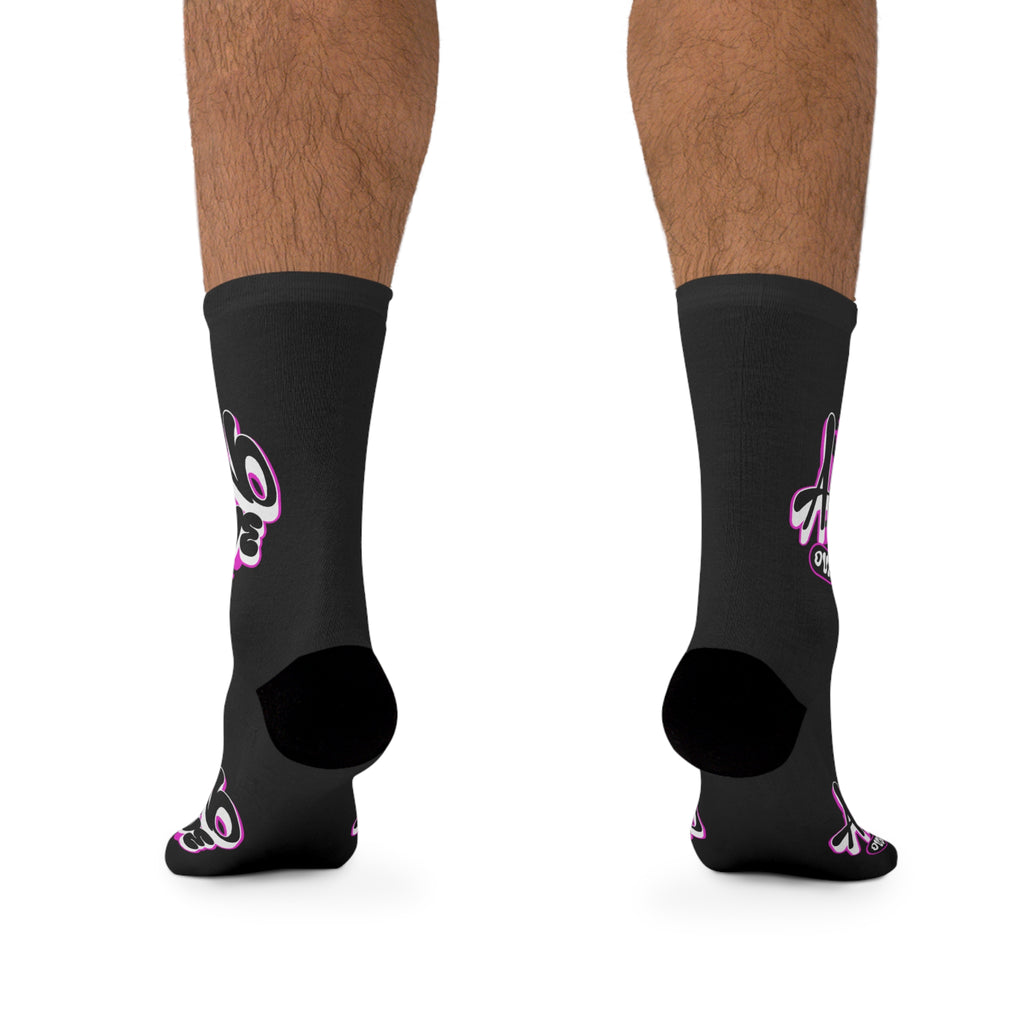 Graffiti "NO LOVE" Crew Socks —  Poly Streetwear Socks