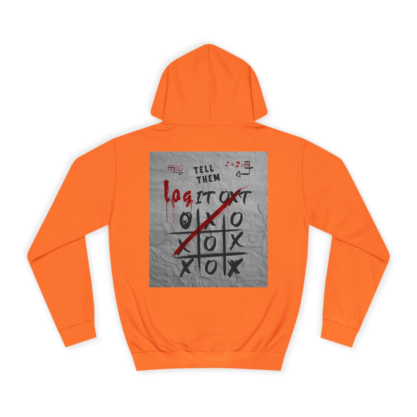 Unisex Log it out Hoodie with Graffiti Design - Trendy Sweatshirt, Custom Gear, Casual Wear, Gift for Cozy Layering