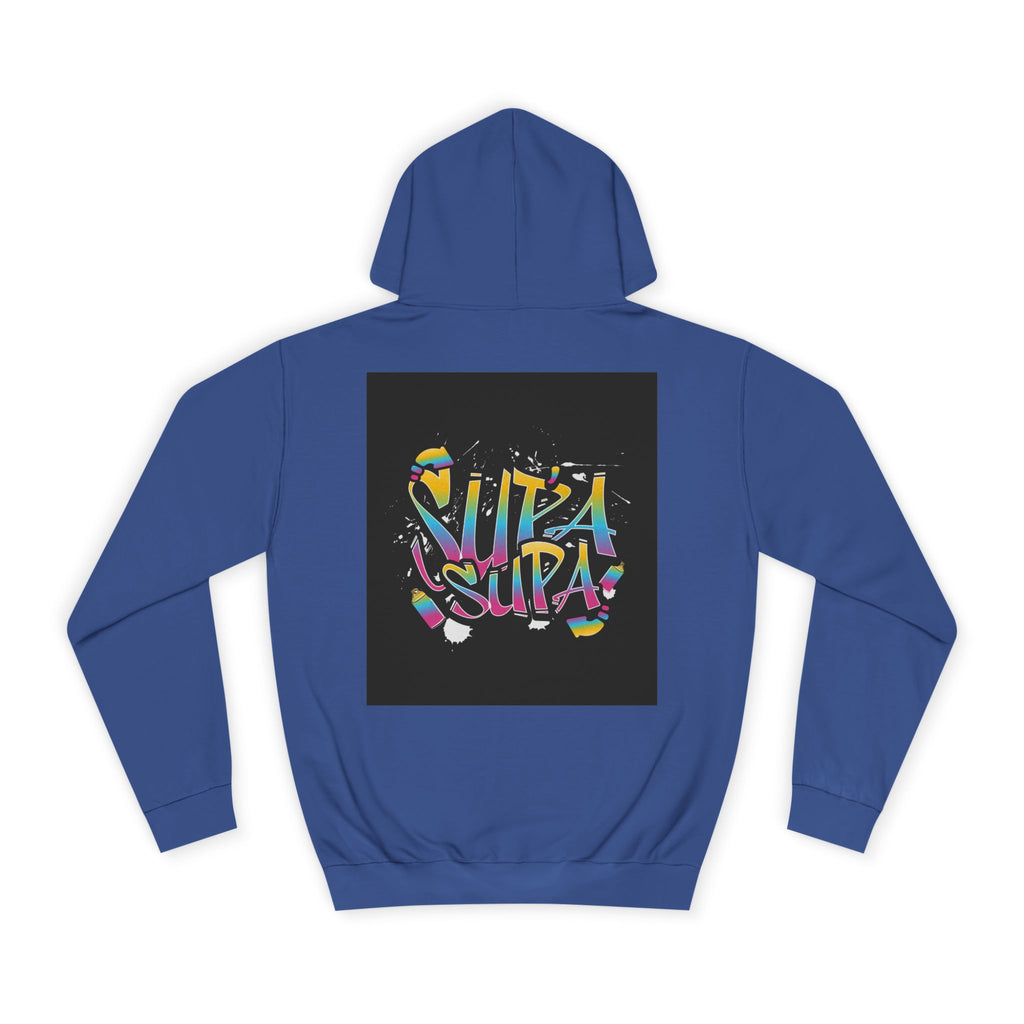 Colorful Unisex Supa Supa Hoodie, Casual Sweatshirt, Vibrant Apparel, Streetwear Hoodie