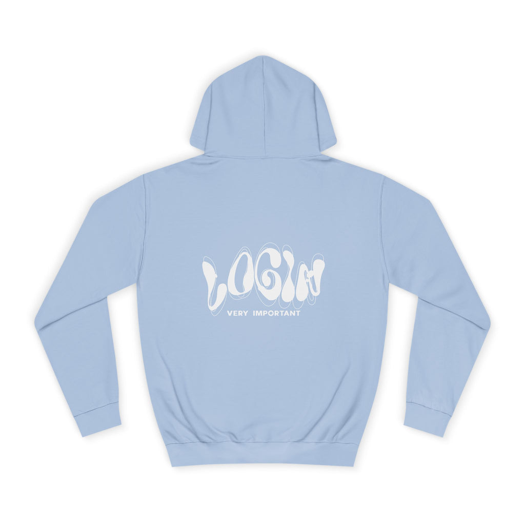 Cool College Unisex Hoodie - LOGIN, Apparel, Funny Hoodie, Gift, Cozy Wear,Trendy Fashion