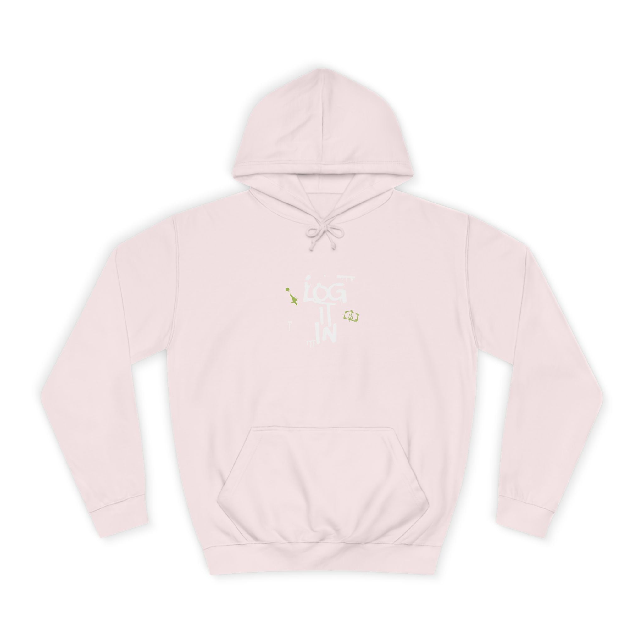 log it in Hoodie — Minimal Vintage Print