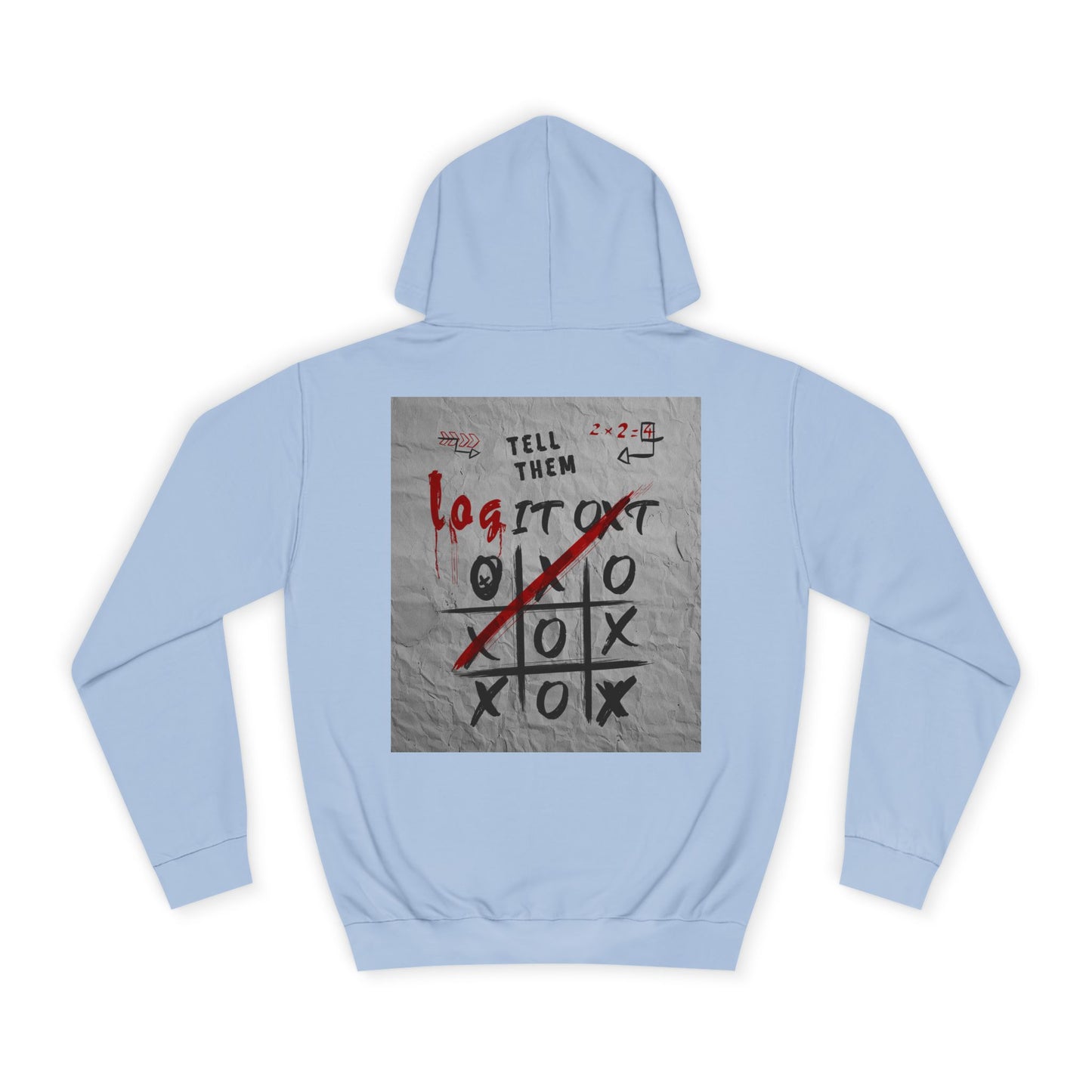 Unisex Log it out Hoodie with Graffiti Design - Trendy Sweatshirt, Custom Gear, Casual Wear, Gift for Cozy Layering