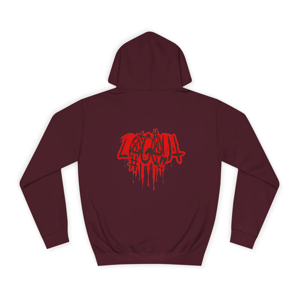 Bold Graffiti log out Hoodie, Unisex Streetwear, Comfortable Casual Wear,