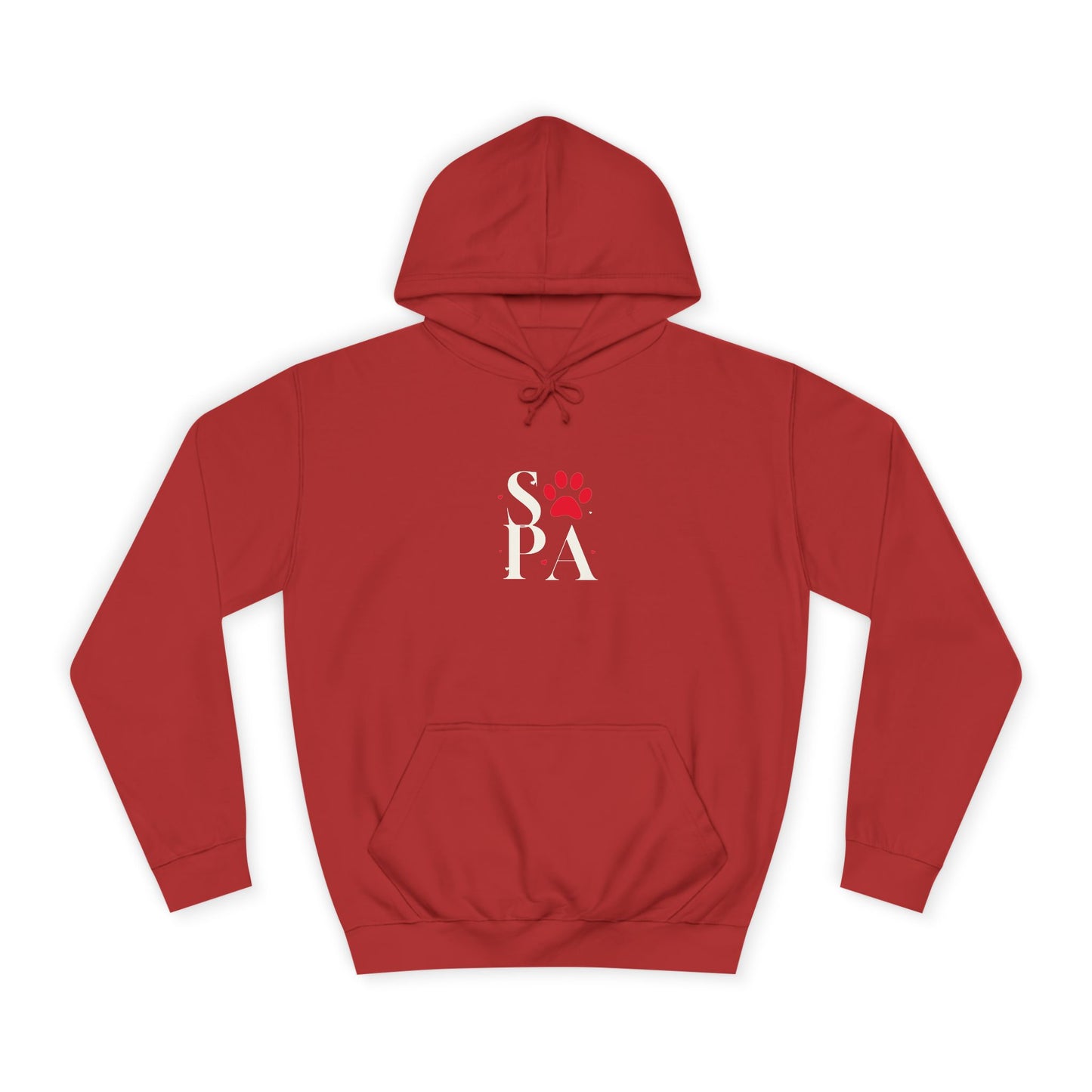Cozy Hoodie with Paw Print | Unisex Sweatshirt, Gift for Animal Lovers, Apparel, Casual Wear, Birthday
