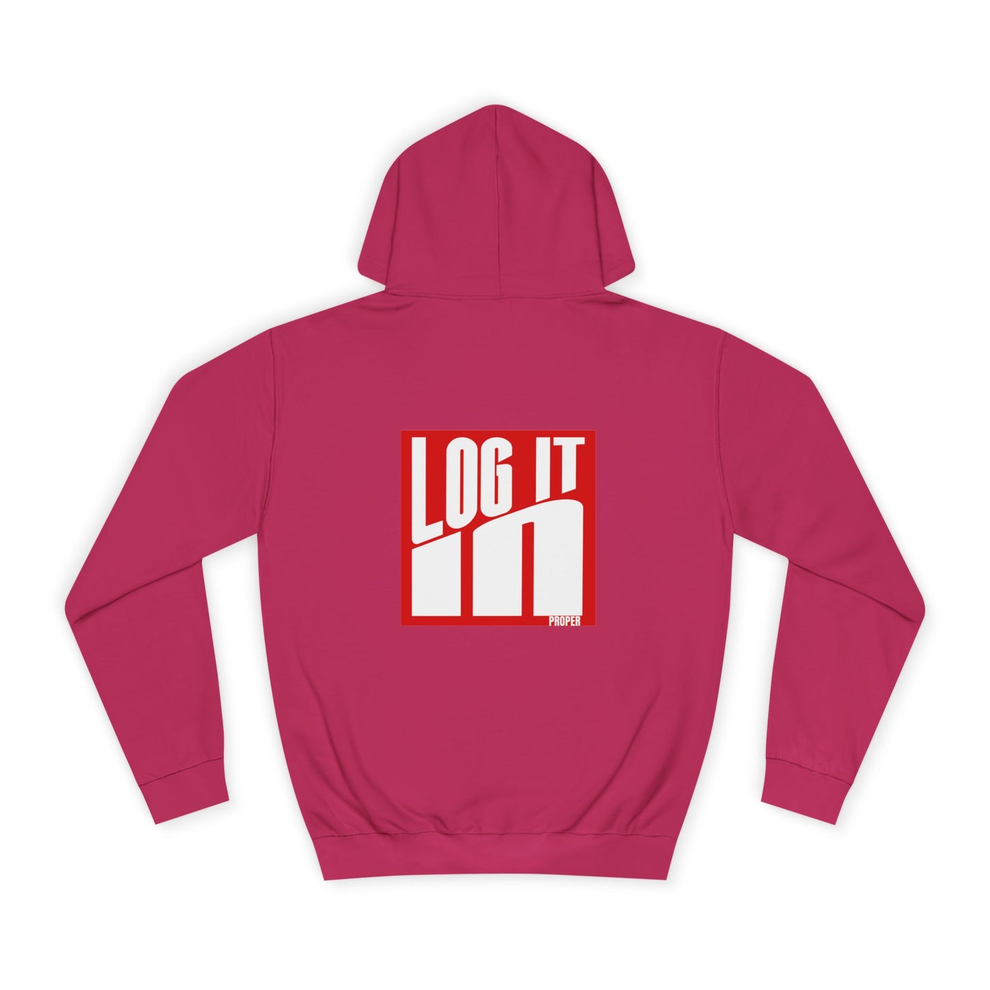 Unisex Log it in Hoodie - Trendy Campus Style, Casual Wear, Cozy Gift, Comfortable Lounge Hoodie, Essentials