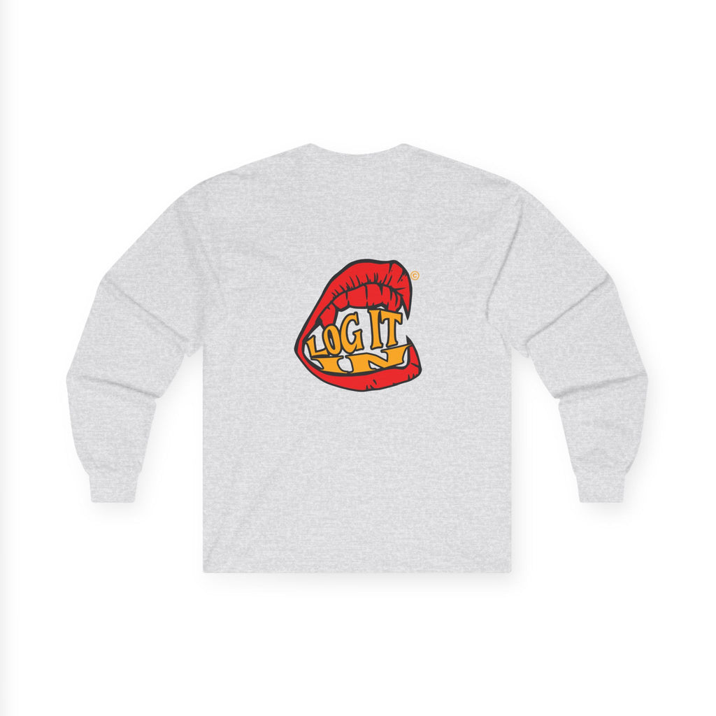 "Log It in" Graphic Long Sleeve Tee