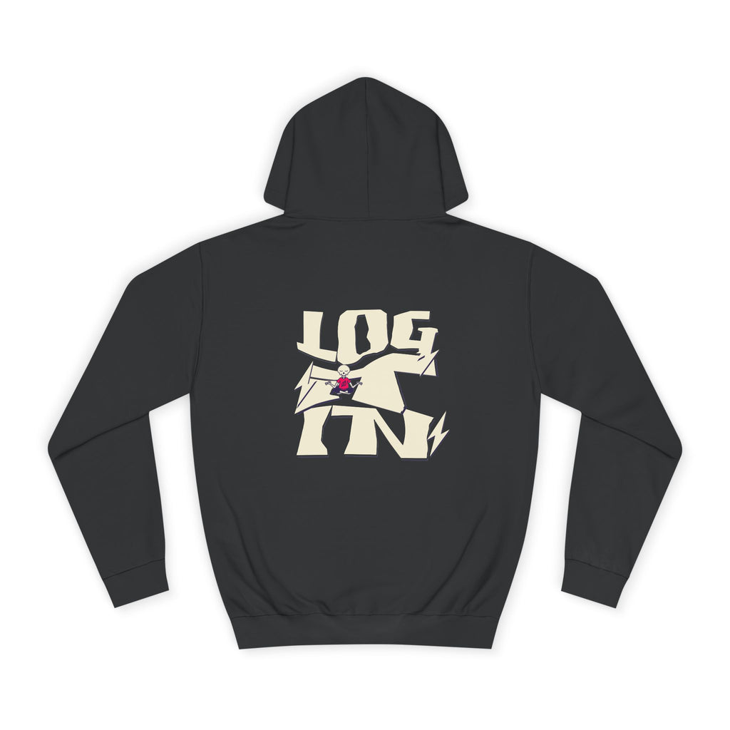 Cozy Unisex Log it in Hoodie - Floral Design, Ideal Gift, Casual Wear, Spring Wardrobe Essentials
