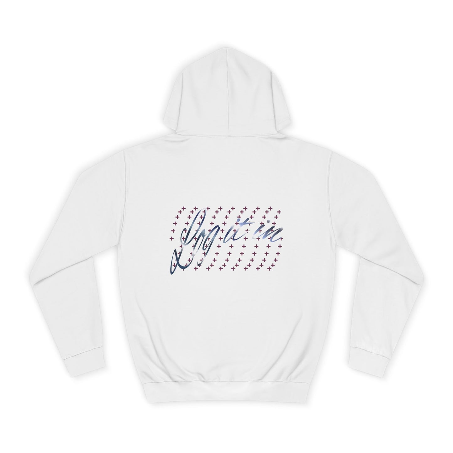 Unisex 'Log it in' Hoodie with Playful Design, Cozy Apparel, Casual Style for Everyone, Great for Gifts and Casual Events