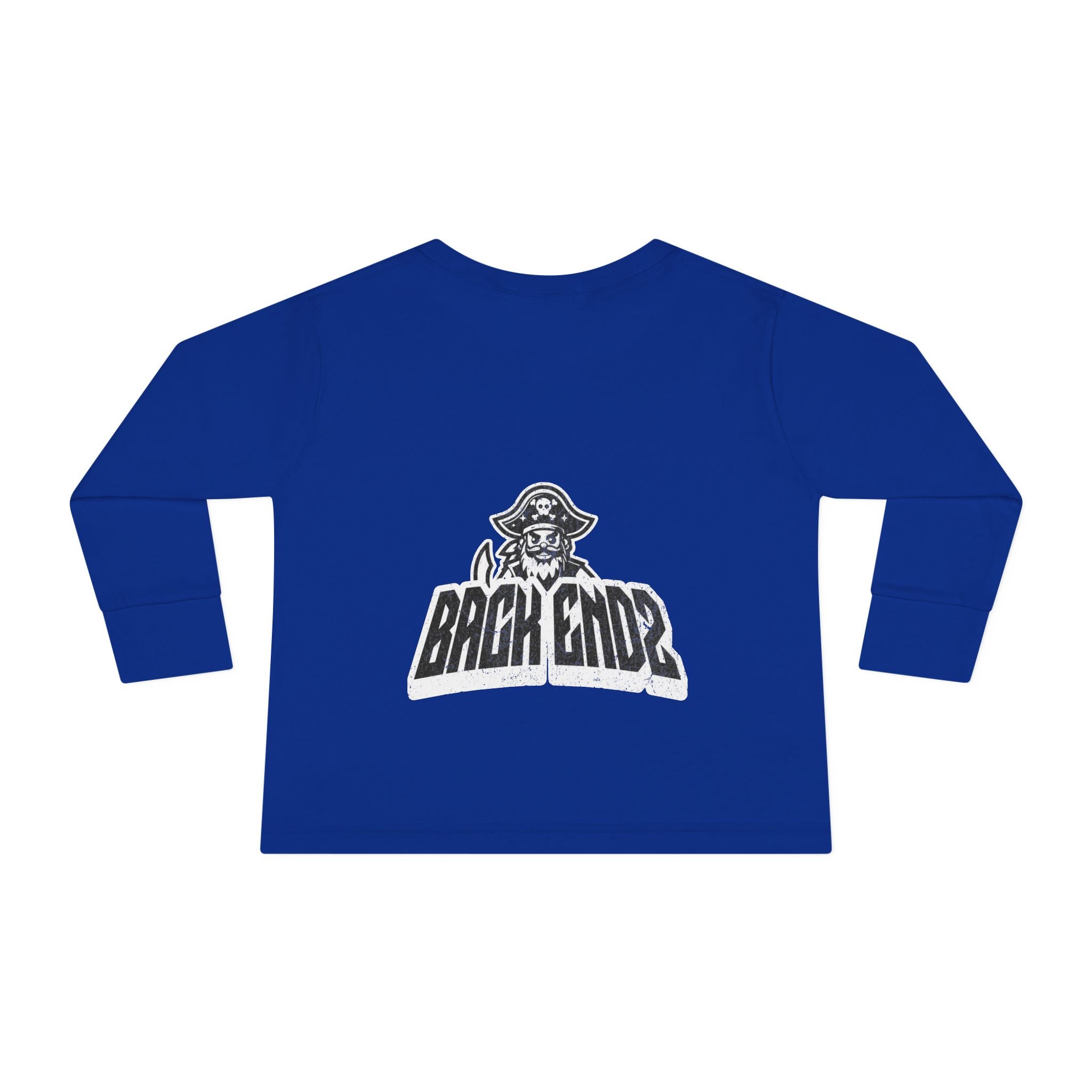 Toddler Long Sleeve Tee — Pirate Skull "Back Endz" Graphic