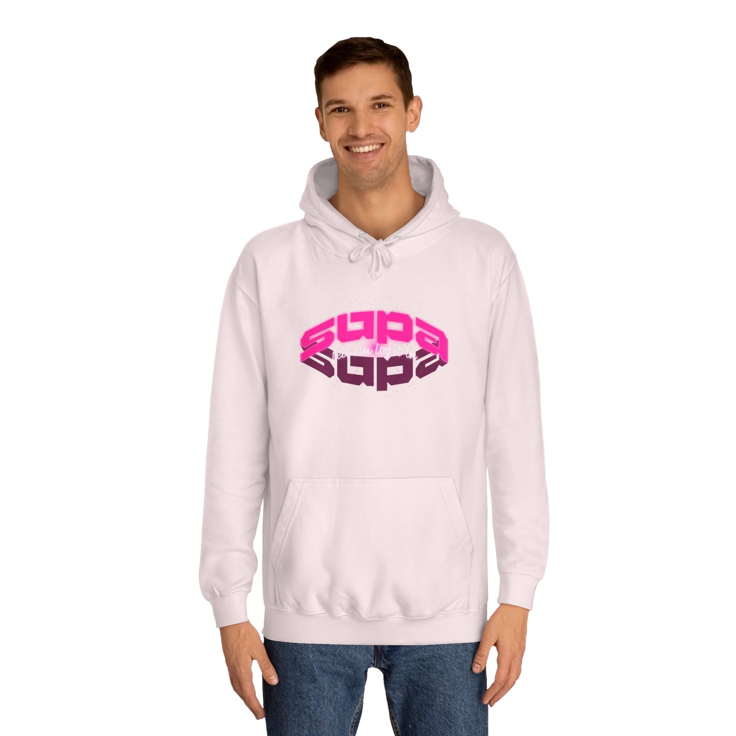 Stylish Trendy Hoodie with 'Supa' Design, Unisex Casual wear for Everyone, Perfect for Everyday Life, Gift, Bright hoodie