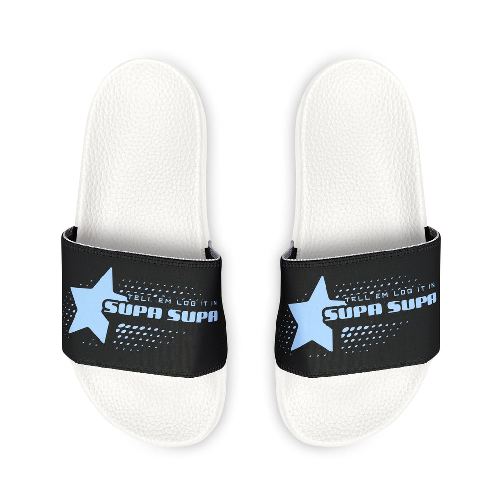 Youth Star Logo "Supa spa Slide Sandals — Adjustable Strap Pool & Casual Slides