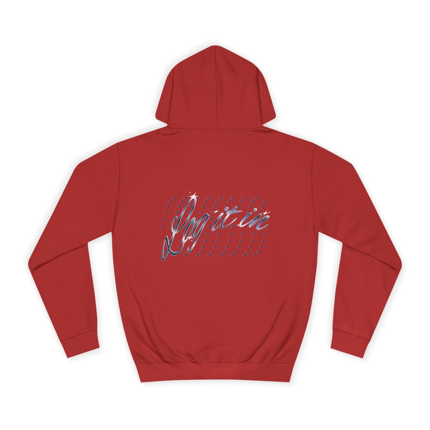 Unisex 'Log it in' Hoodie with Playful Design, Cozy Apparel, Casual Style for Everyone, Great for Gifts and Casual Events
