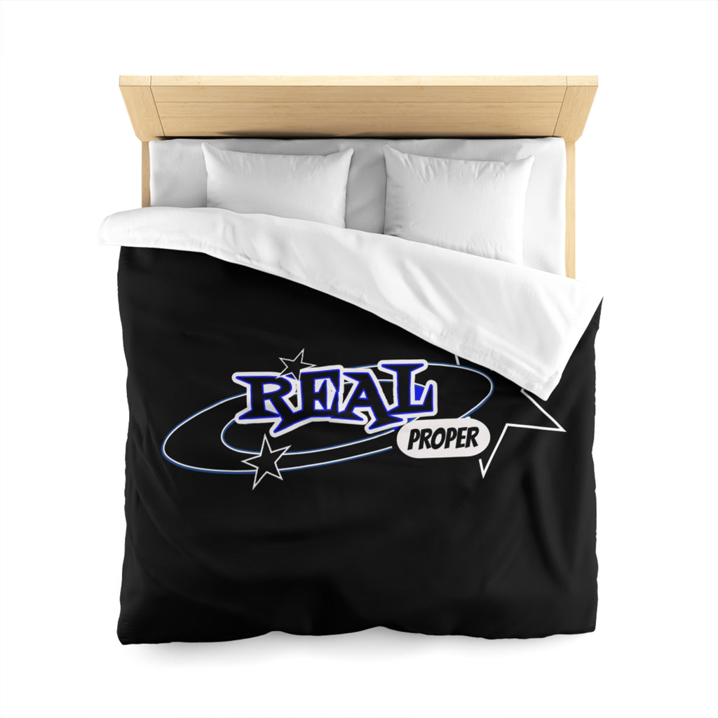 Duvet Cover — 'Real Proper' Retro Star Microfiber Bedding