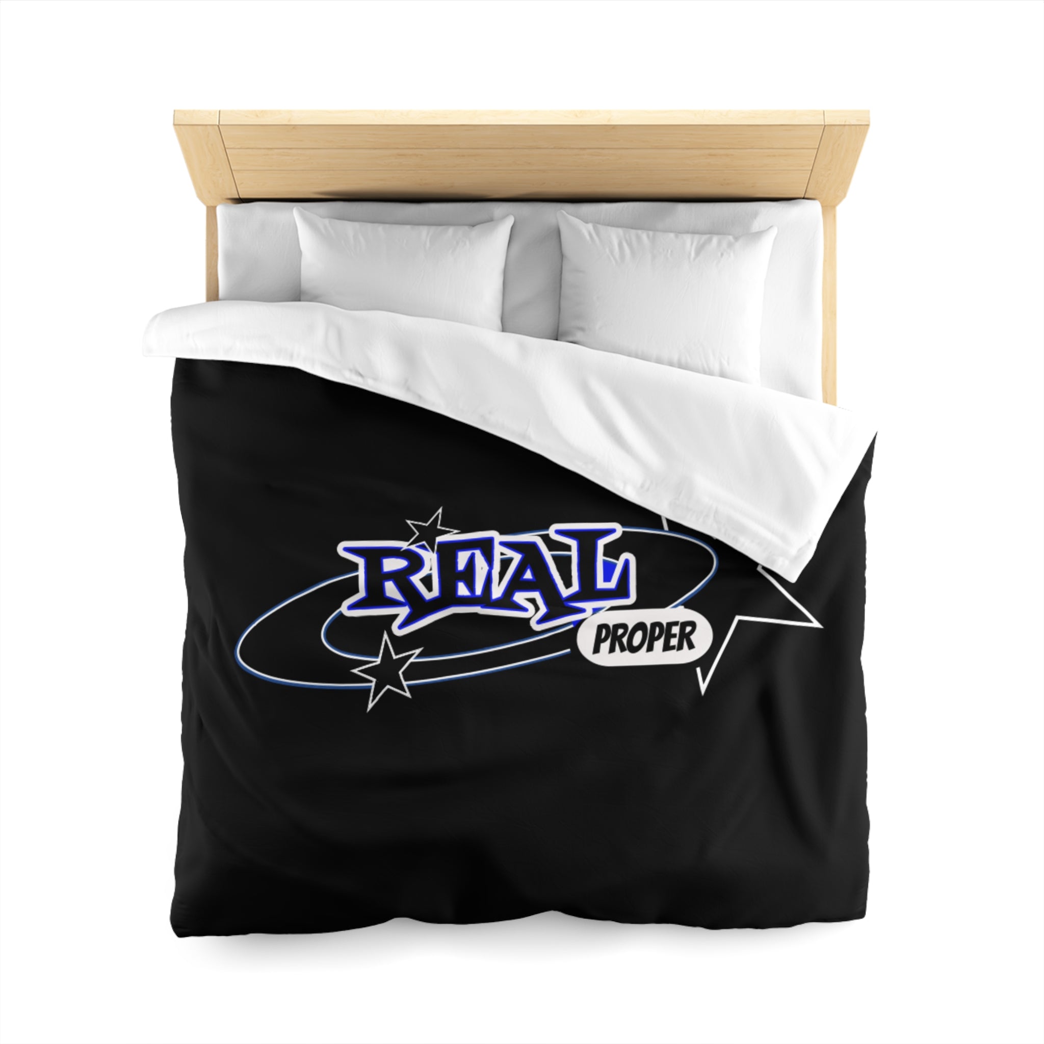 Duvet Cover — 'Real Proper' Retro Star Microfiber Bedding