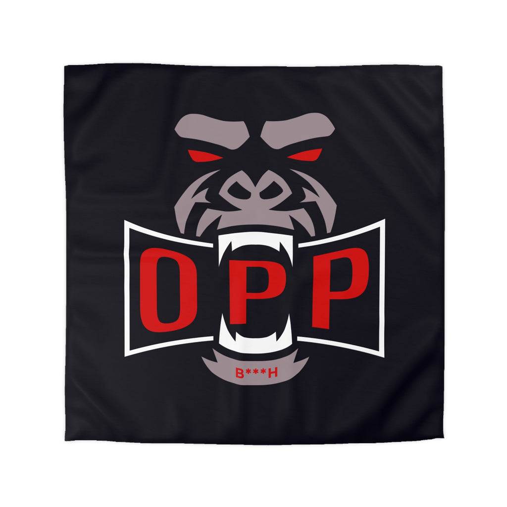 Gorilla OPP Microfiber Duvet Cover — Bold Red Logo Bedding