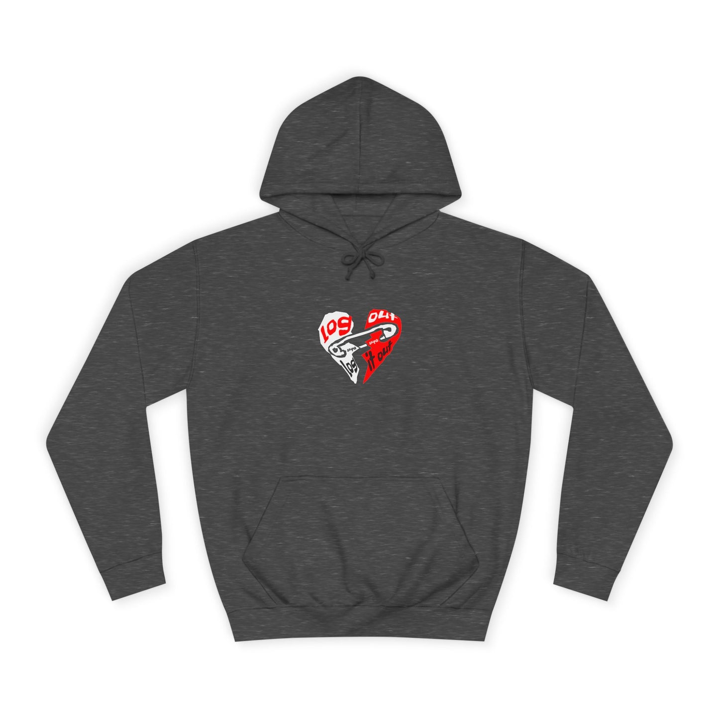 Unisex Log it out Hoodie with Heart Design | Comfortable Sweatshirt for Any One| Perfect for Events, Gifts