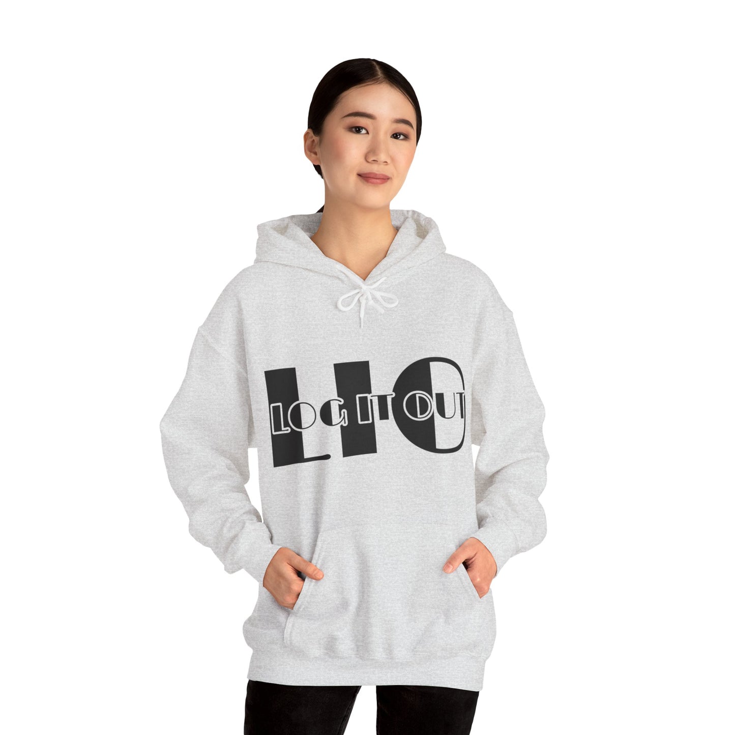 Log it out Unisex Heavy Blend™ Hooded Sweatshirt