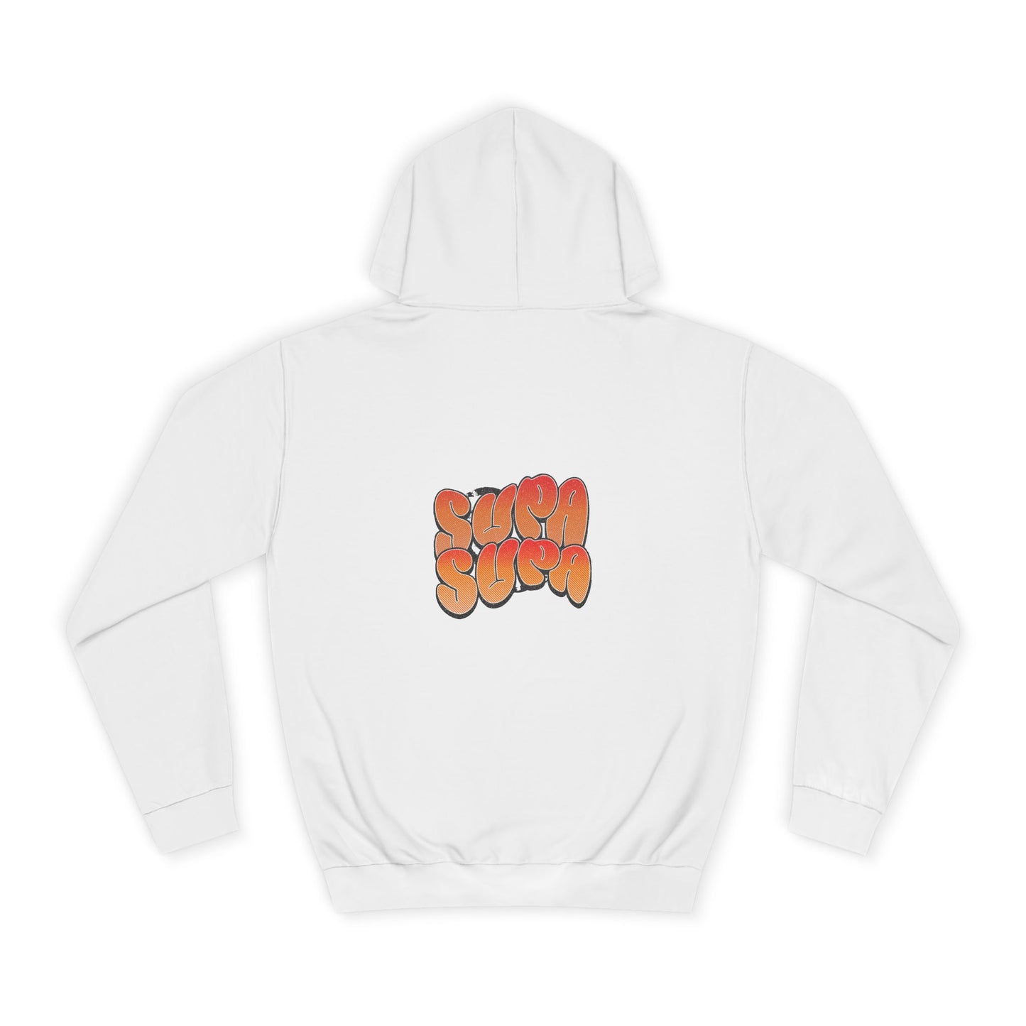 Unisex Hoodie with Retro 'Supa Supa' Design