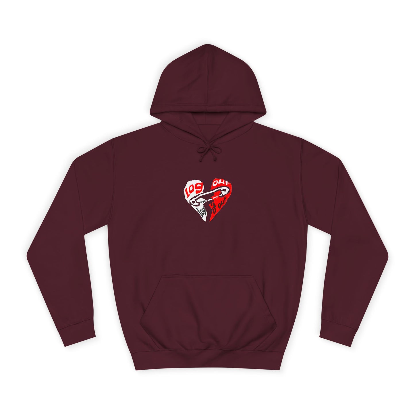 Unisex Log it out Hoodie with Heart Design | Comfortable Sweatshirt for Any One| Perfect for Events, Gifts