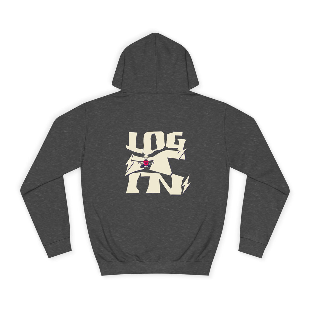 Cozy Unisex Log it in Hoodie - Floral Design, Ideal Gift, Casual Wear, Spring Wardrobe Essentials