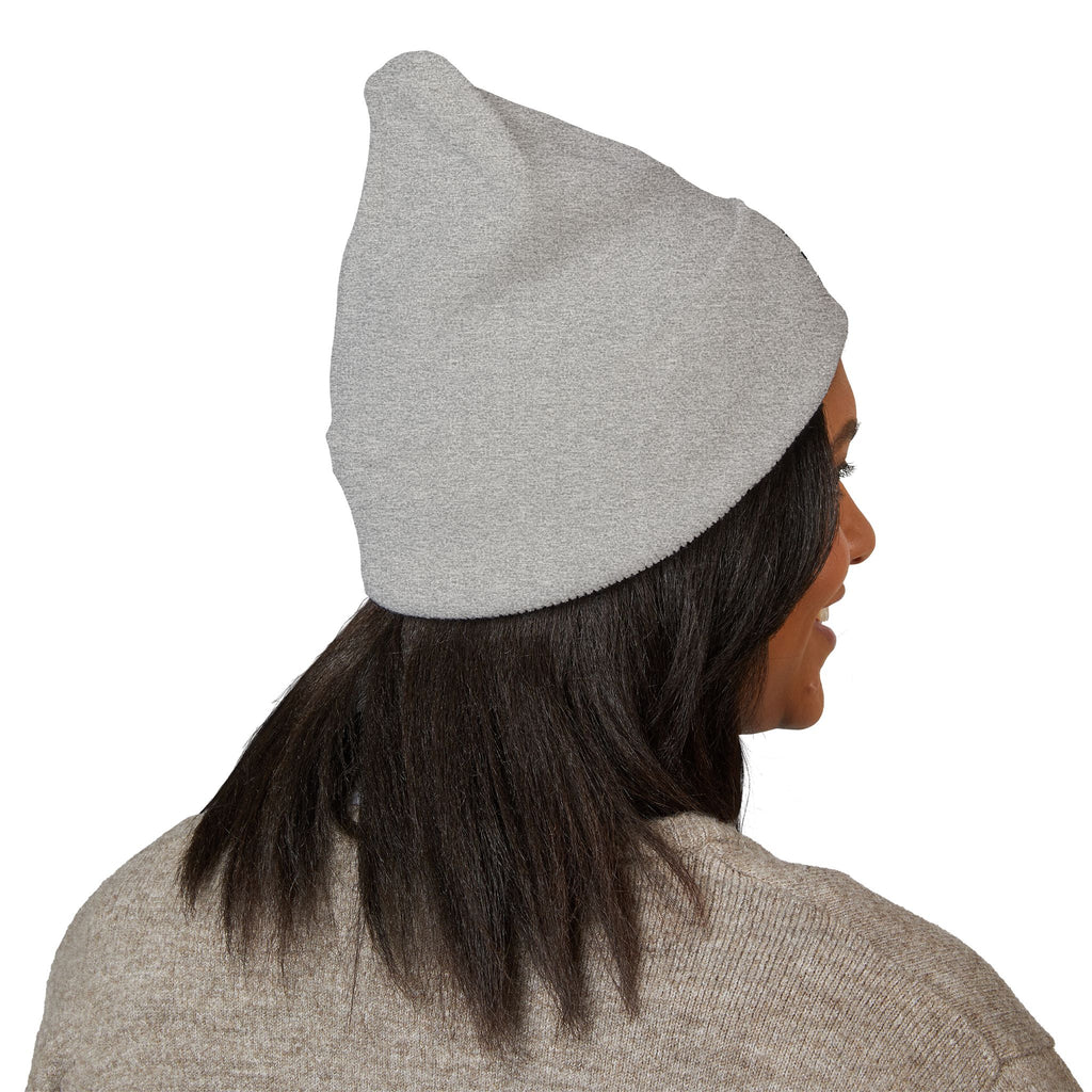 Embroidered 'Watch Your Back' Classic Cuffed Beanie — Cozy Winter Knit Hat