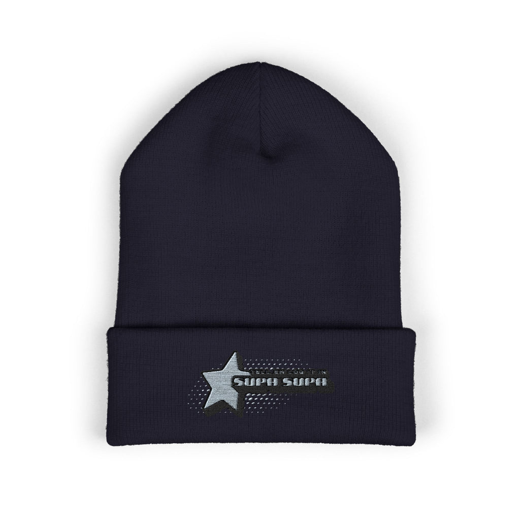 Embroidered "Tell em log it in Cuffed Beanie — Cozy Winter Hat