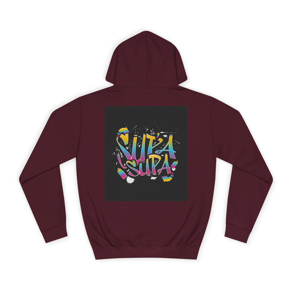 Colorful Unisex Supa Supa Hoodie, Casual Sweatshirt, Vibrant Apparel, Streetwear Hoodie