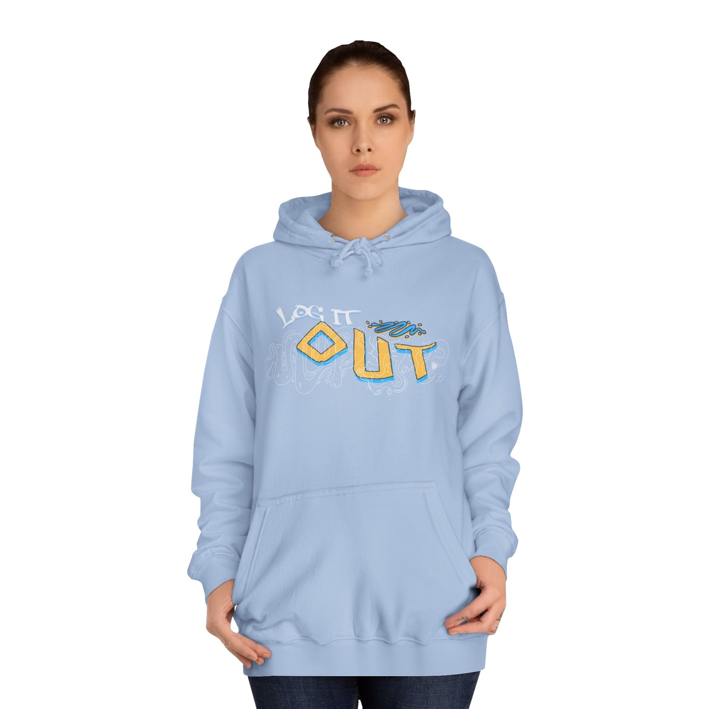 Unisex Log it out Hoodie - Stylish Casual wear, Perfect Gifts, Days Out, Summer Events, Coziness & Trendy Vibes