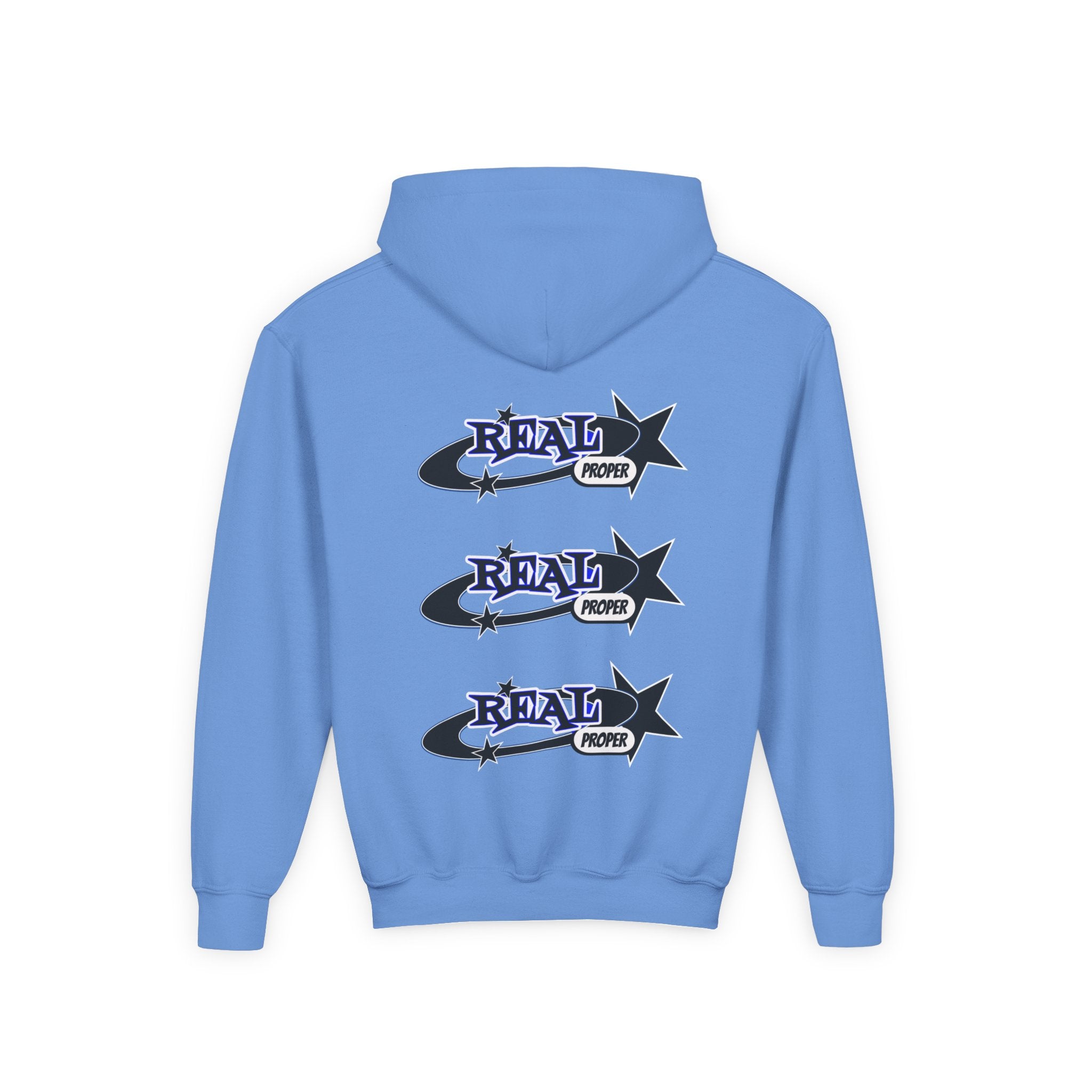 Youth Hoodie – "Real Proper" Star Graphic Pullover