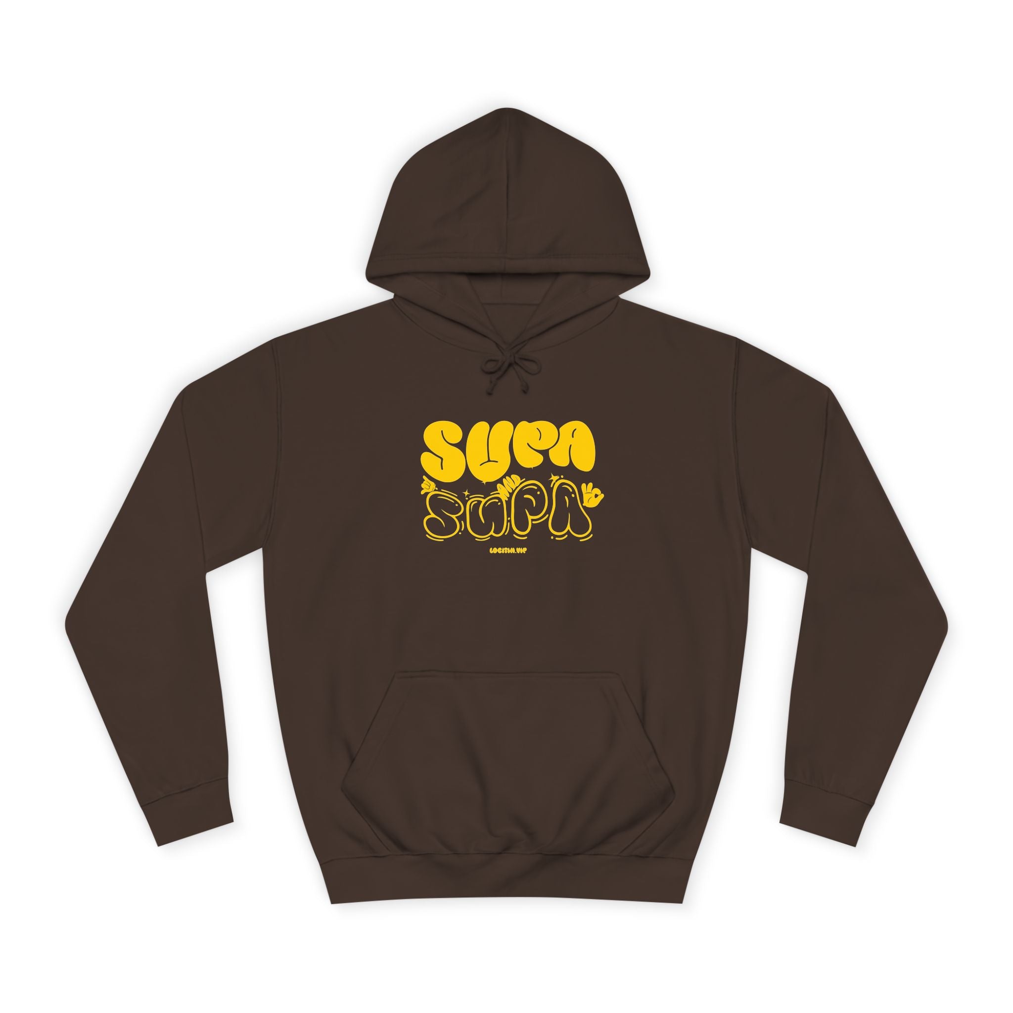 Cheerful Unisex Supa Supa Hoodie - Cozy Streetwear, Campus Style, Trendy Gift, Relaxed Fit, Perfect for Every day