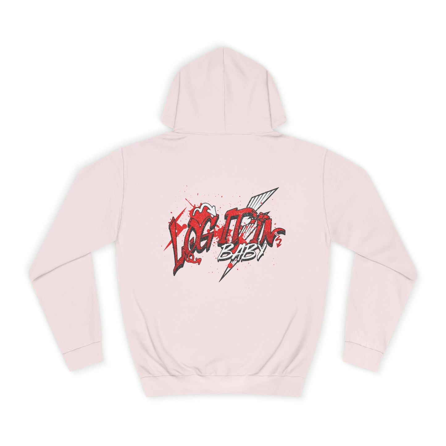Unisex Log it out Hoodie with Bold Design, Trendy Apparel, Streetwear Gift, Casual Hoodie, Unisex Everyday Fashion