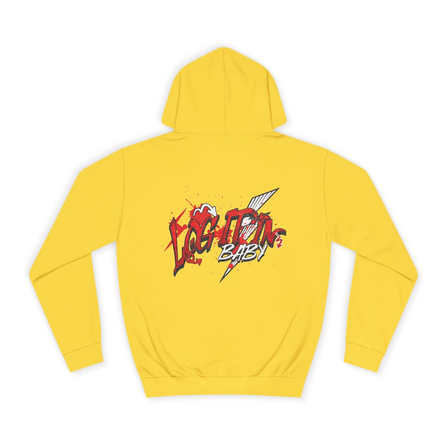 Unisex Log it out Hoodie with Bold Design, Trendy Apparel, Streetwear Gift, Casual Hoodie, Unisex Everyday Fashion