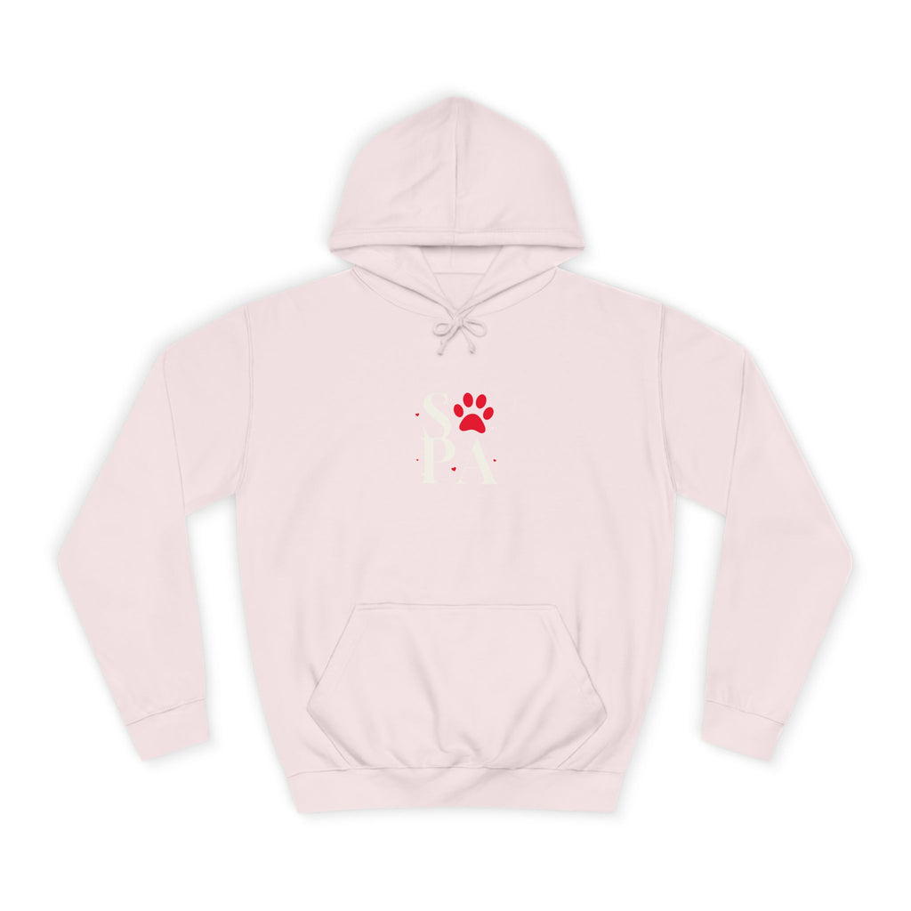 Cozy Hoodie with Paw Print | Unisex Sweatshirt, Gift for Animal Lovers, Apparel, Casual Wear, Birthday