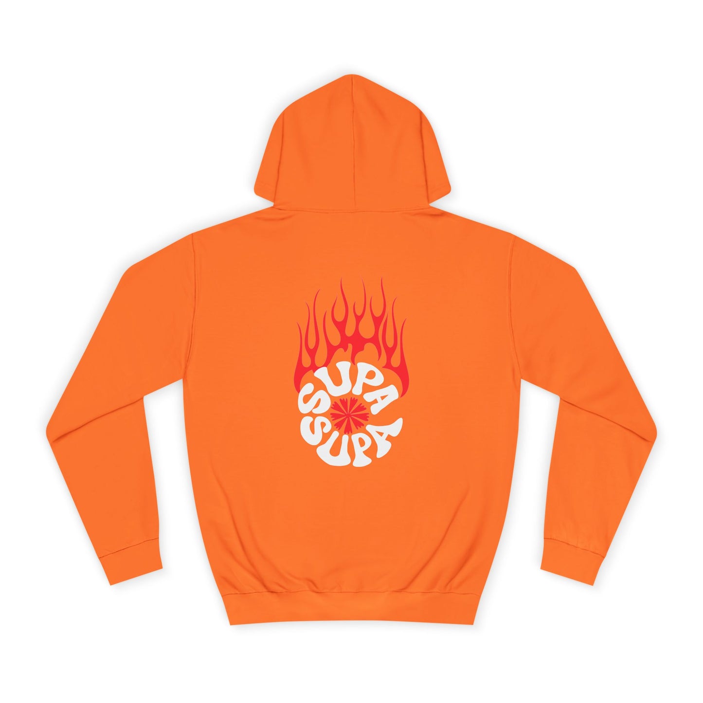 Unisex Flame Supa Supa Graphic Hoodie - Casual Streetwear