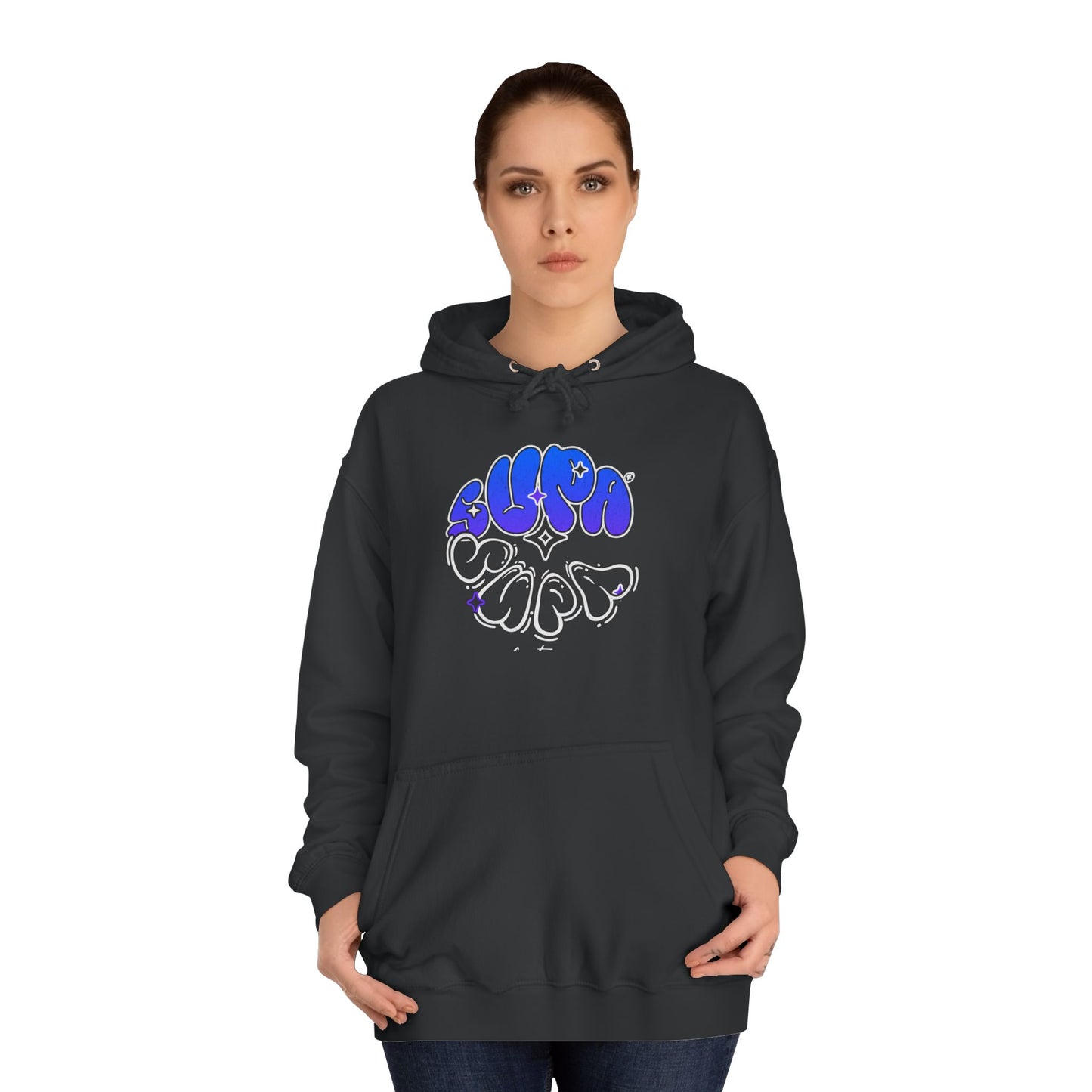 Unisex Supa Supa Streetwear Hoodie, Casual Art Hoodie, Life Apparel, Stylish Unisex Pullover, Hipster Hoodie Gift