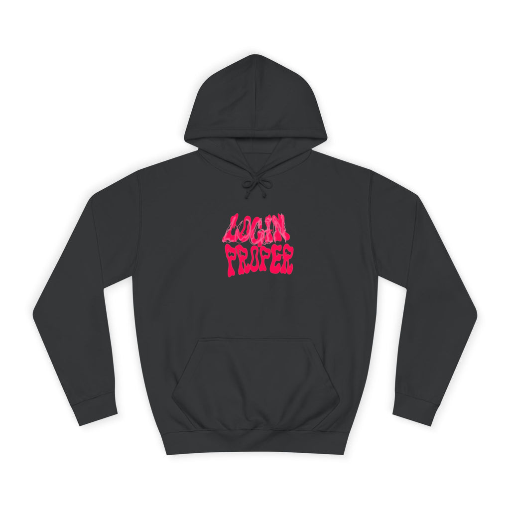Trendy Unisex Hoodie - 'LOGIN PROPER' Graphic Sweatshirt for, Casual Wear, Gifts' Events, Street Style