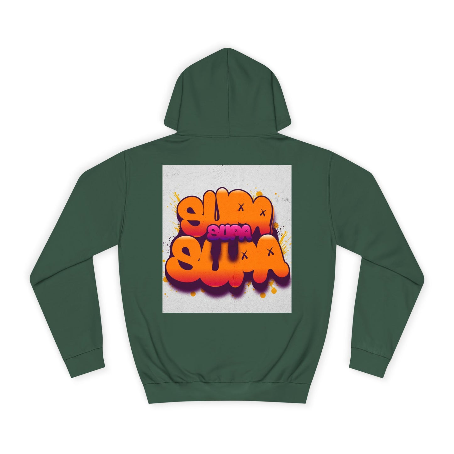 Vibrant Unisex Supa Supa Hoodie with Graffiti Design, Streetwear, Casual Wear, Gift, Fall Fashion, Trendy Spirit